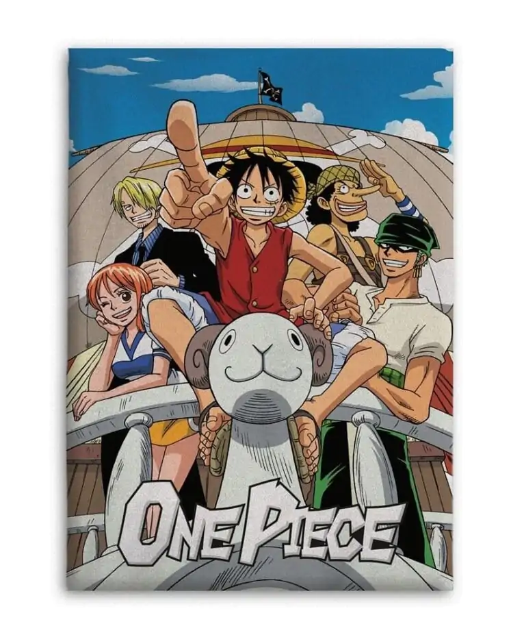 ONE PIECE Flanel odeja 110x150cm Straw Hat Crew fotografija izdelka