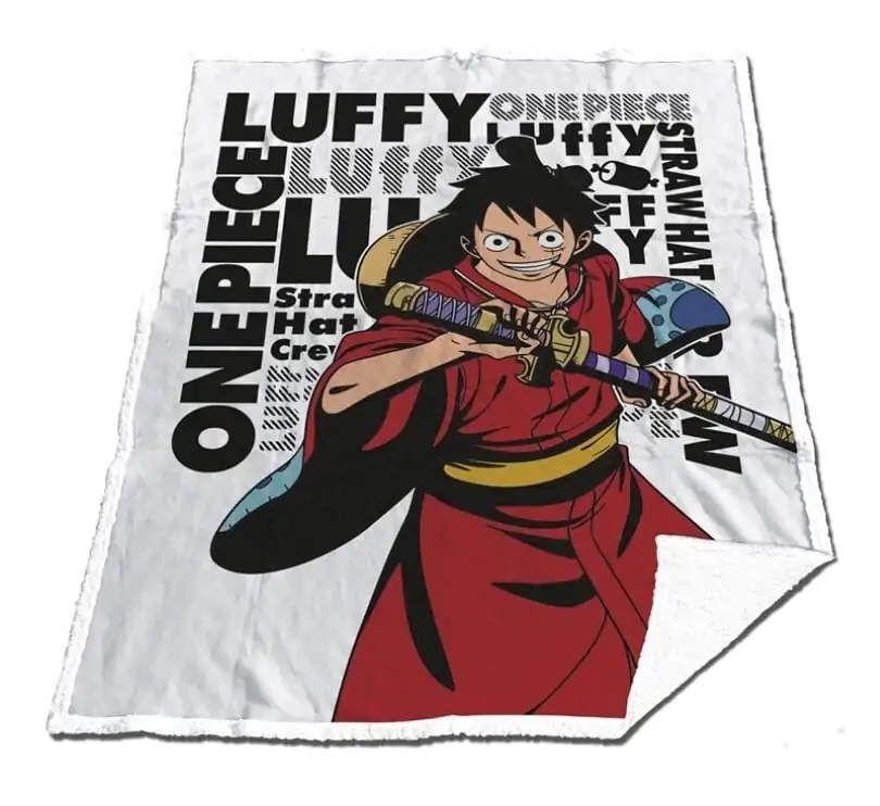 ONE PIECE Sherpa odeja 130x170cm Luffy "Wano" fotografija izdelka
