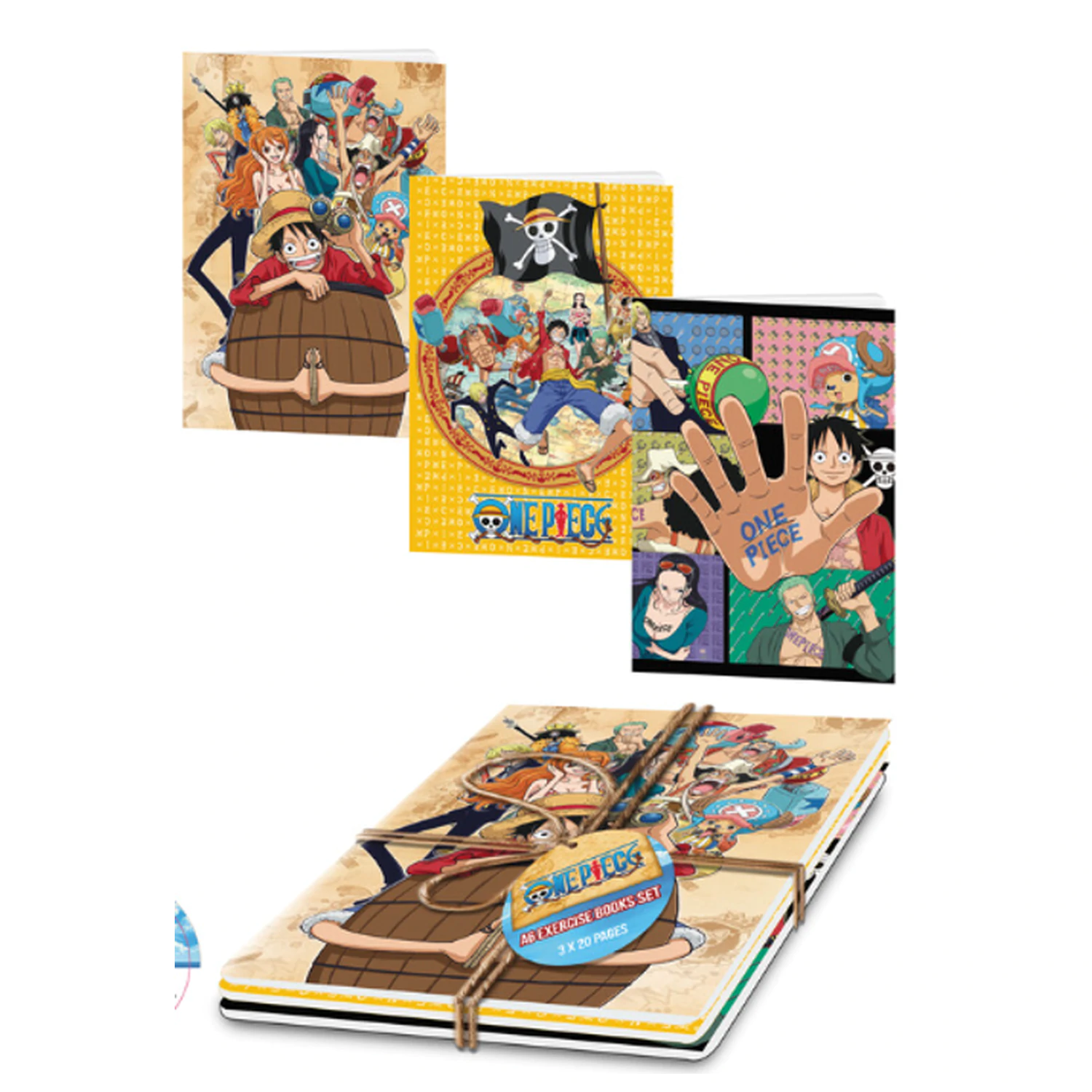 ONE PIECE Set 3 zvezkov za vadbo fotografija izdelka