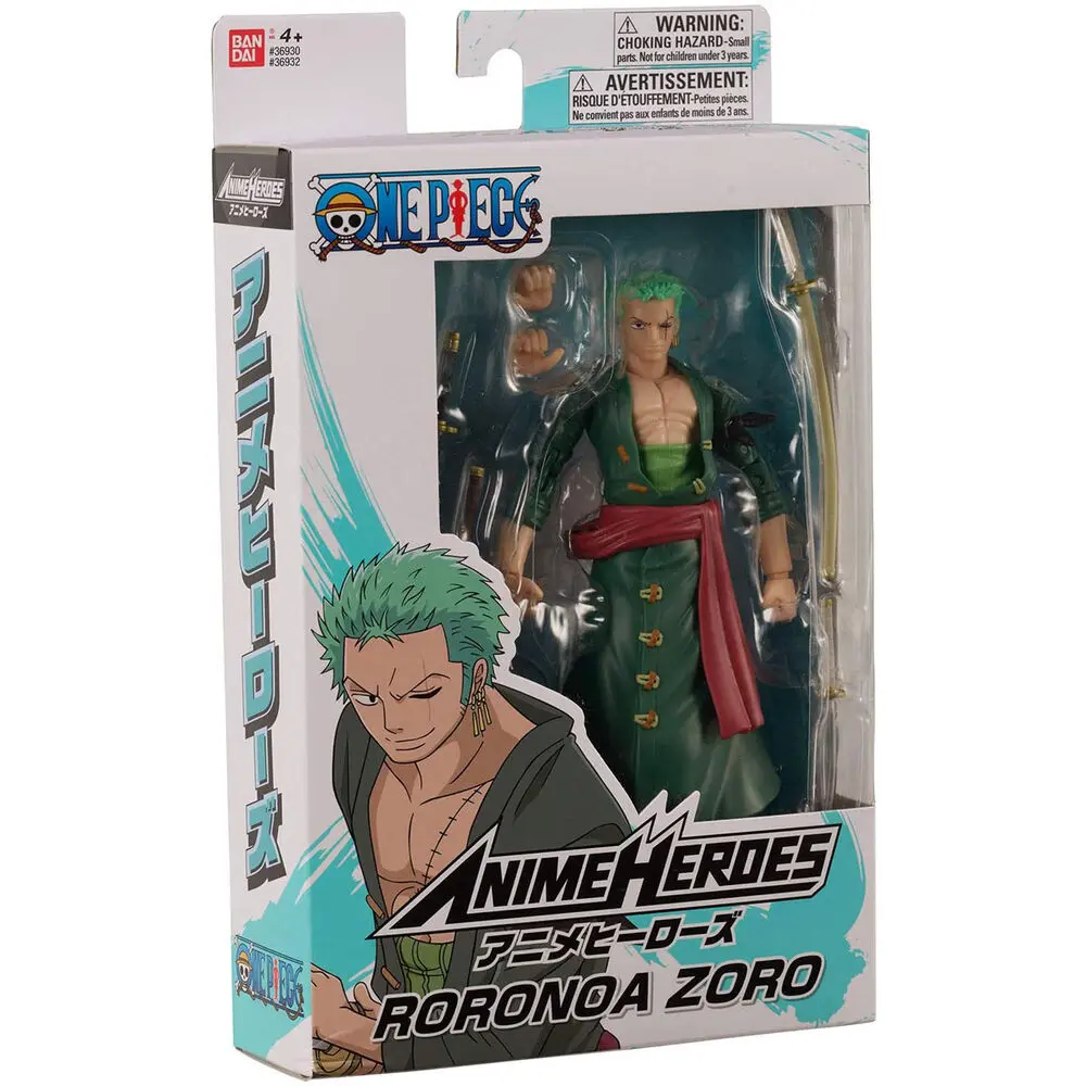 One Piece Anime Heroes Monkey Roronoa Zoro figura 17 cm fotografija izdelka