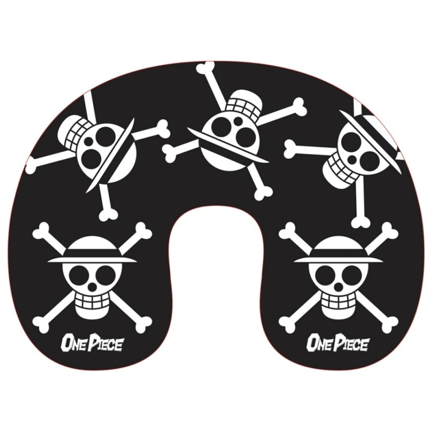 One Piece Black Skull potovalna blazina, blazina za vrat fotografija izdelka