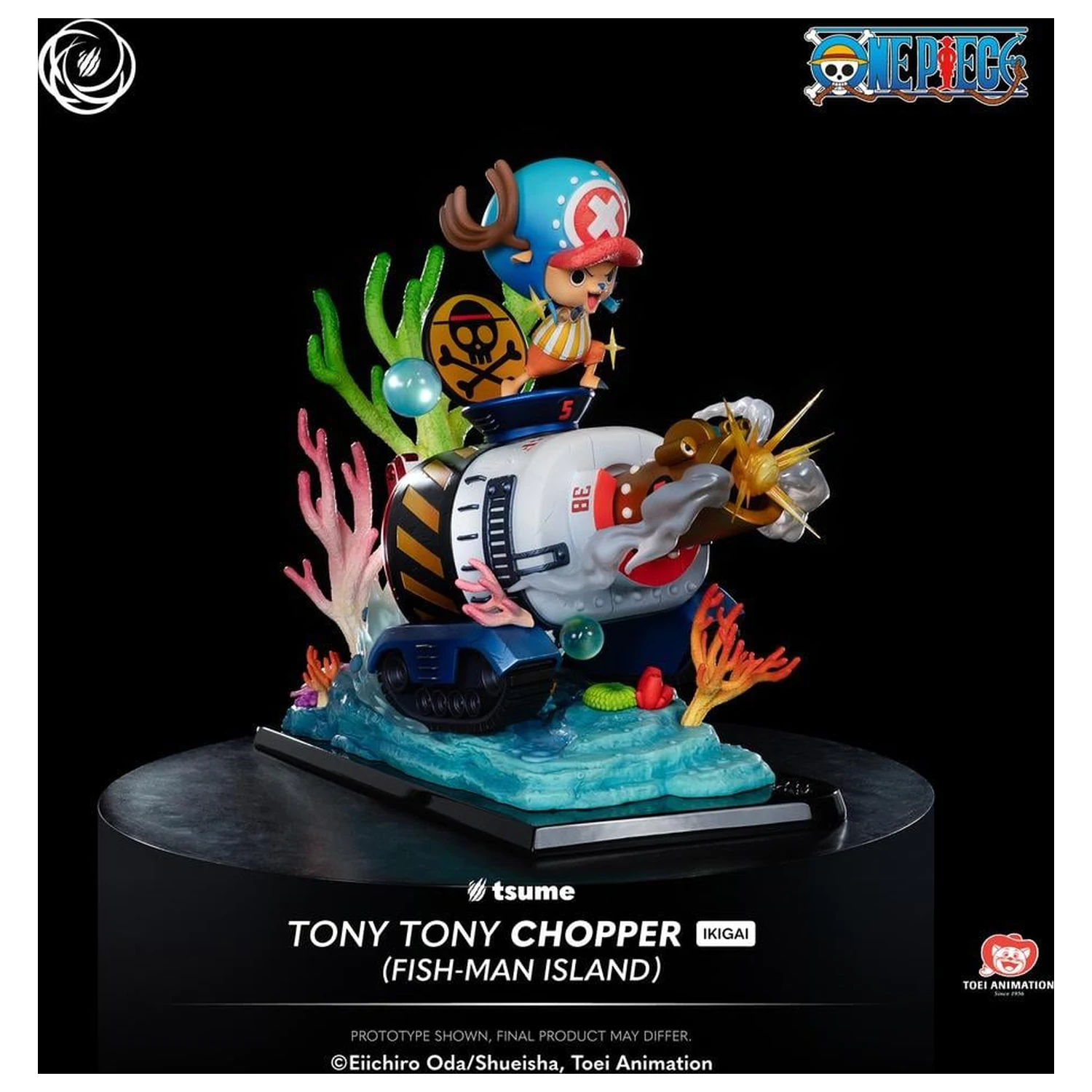 One Piece Chopper "Fish-Man Island" kip Ikigai 1/6 Tsume 34 cm fotografija izdelka