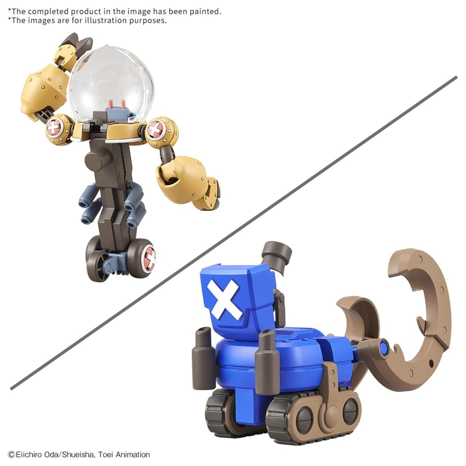 One Piece: Chopper Robo Super 2&3 Heavy Armor & Horn Dozer - Model komplet fotografija izdelka