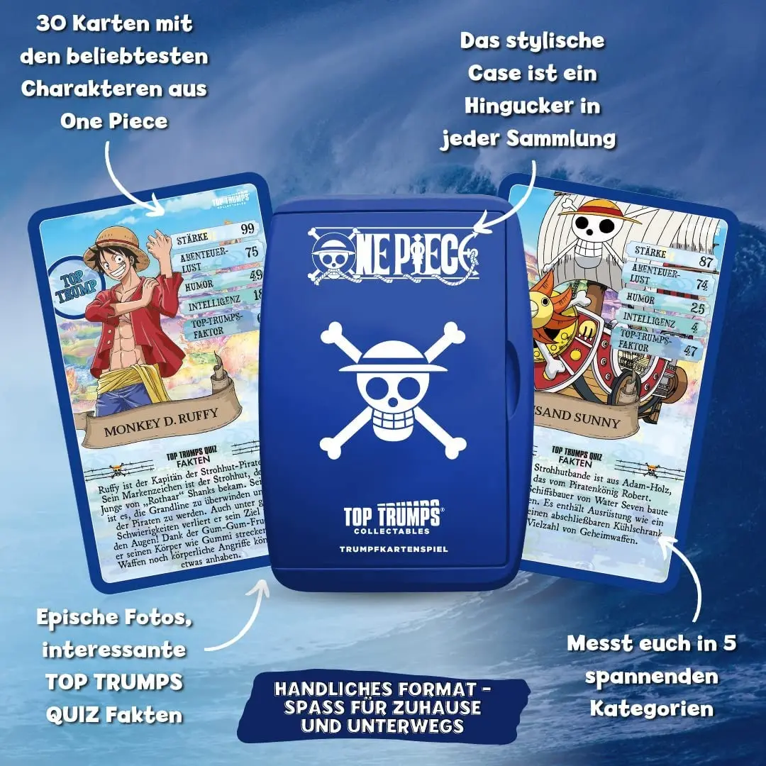 One Piece Collectables Card Game Top Trumps Quiz Collection *Nemška različica* fotografija izdelka