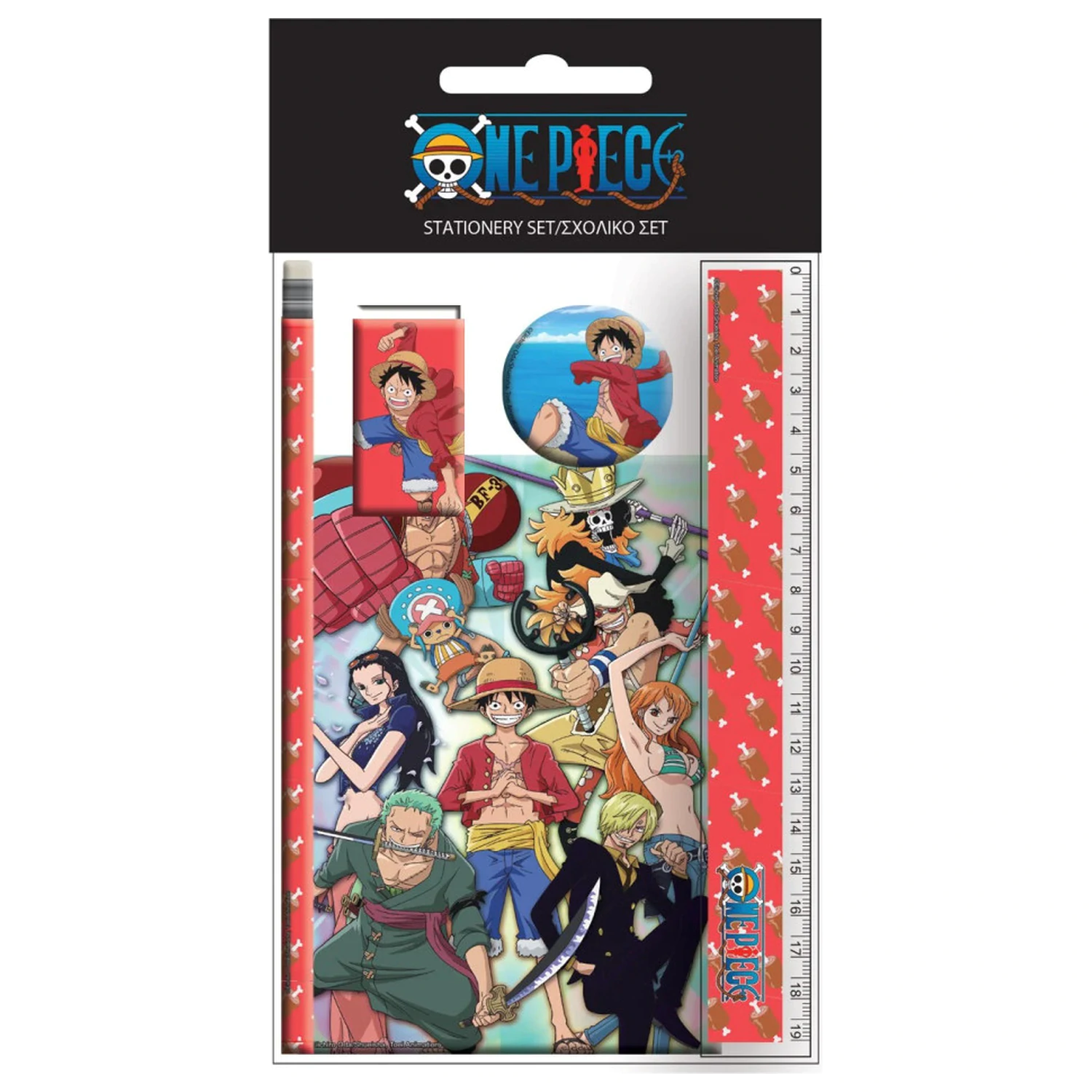 One Piece Crew set pisarniških potrebščin 5 kosov fotografija izdelka