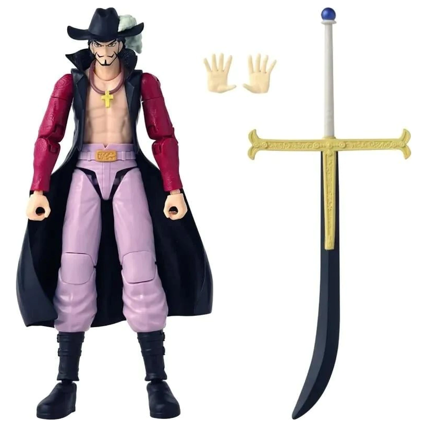 One Piece Dracule Mihawk Figura Anime Heroes 17 cm fotografija izdelka