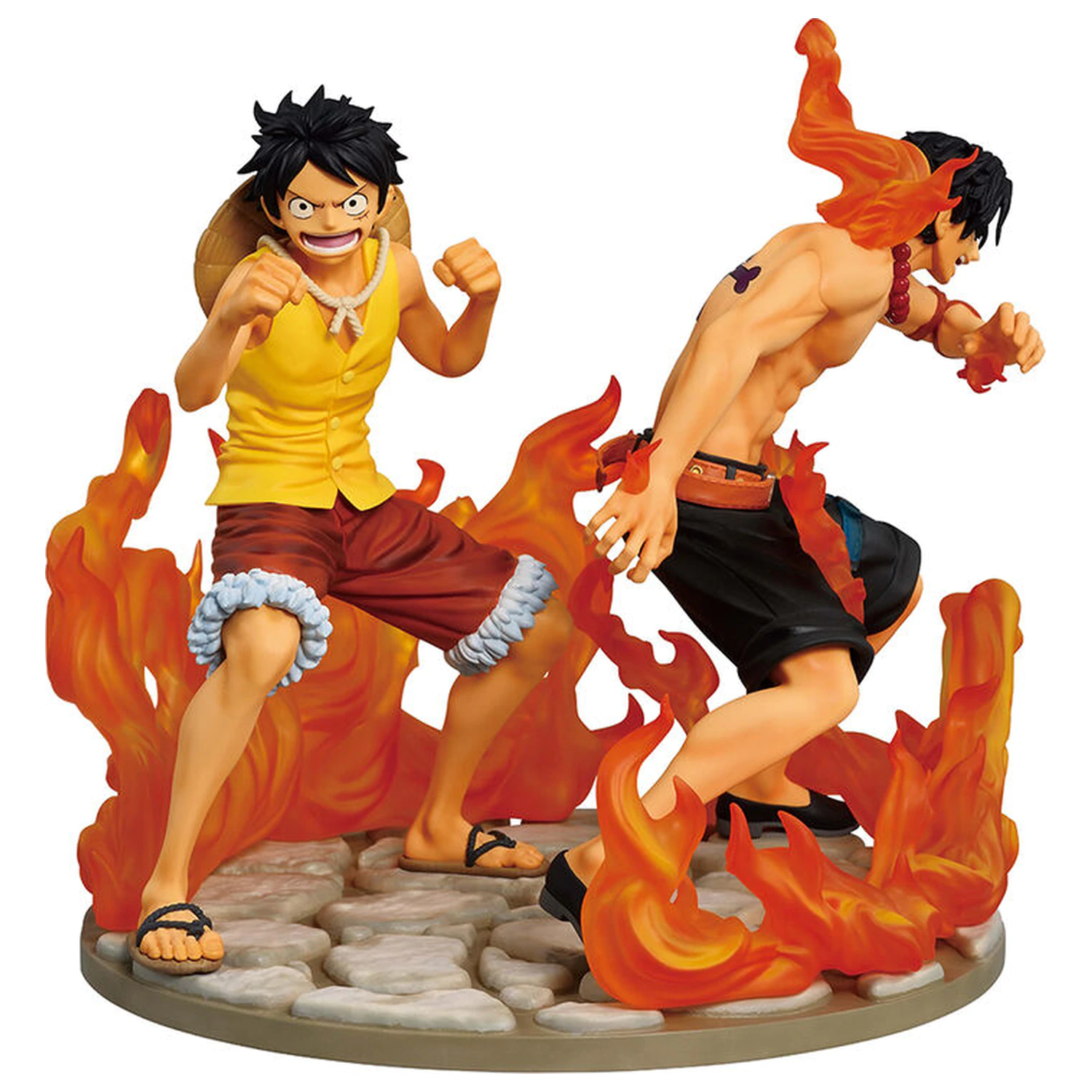 One Piece Dramatic Memories Ace & Luffy Ichibansho figura 15cm fotografija izdelka