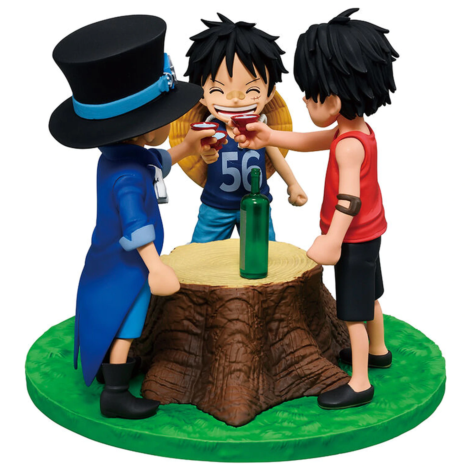 One Piece Dramatic Memories Ace & Sabo & Luffy Ichibansho figura 10cm fotografija izdelka