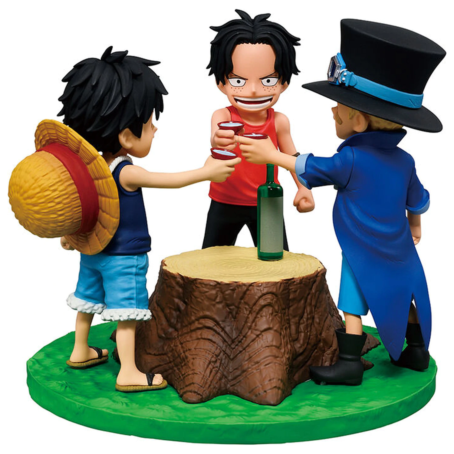 One Piece Dramatic Memories Ace & Sabo & Luffy Ichibansho figura 10cm fotografija izdelka