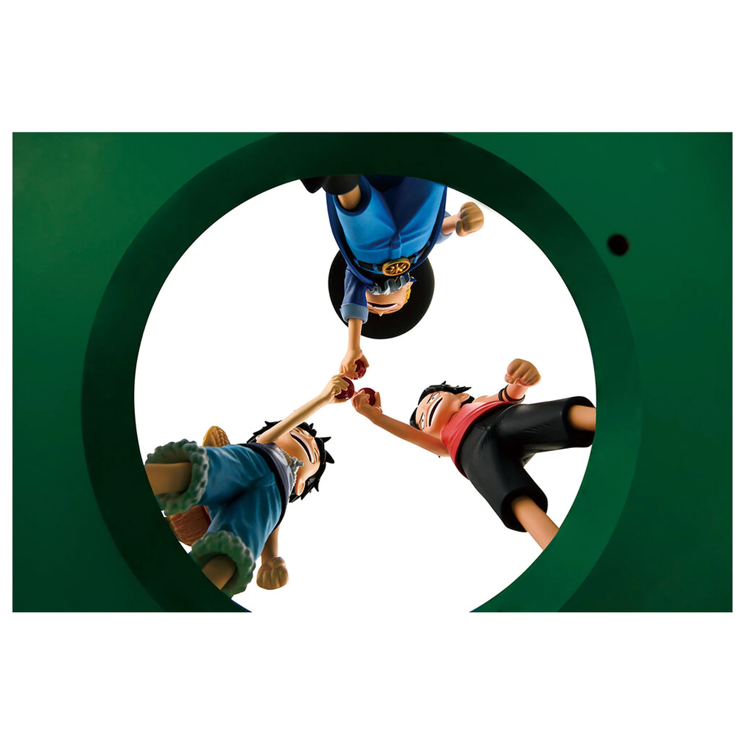 One Piece Dramatic Memories Ace & Sabo & Luffy Ichibansho figura 10cm fotografija izdelka