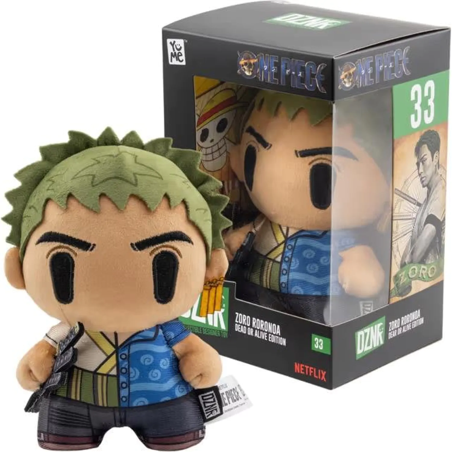 One Piece DZNR plišasta figura Zoro Dead or Alive Edition 18 cm fotografija izdelka