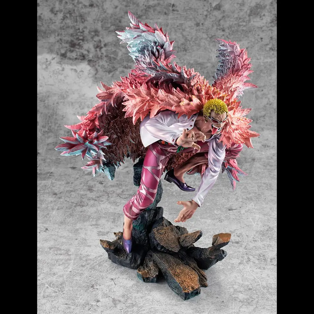 One Piece Excellent Model P.O.P PVC Kip SA-Maximum Heavenly Demon Donquixote Doflamingo 35 cm fotografija izdelka