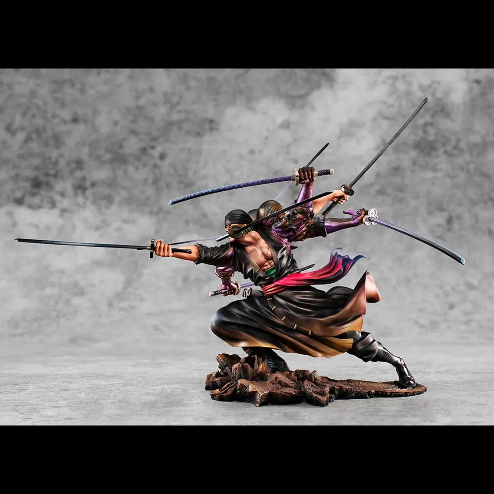 One Piece Excellent Model P.O.P PVC kip SA-Maximum Roronoa Zoro Ver. Demon Spirit Kyuutouryuu Asura 17 cm fotografija izdelka