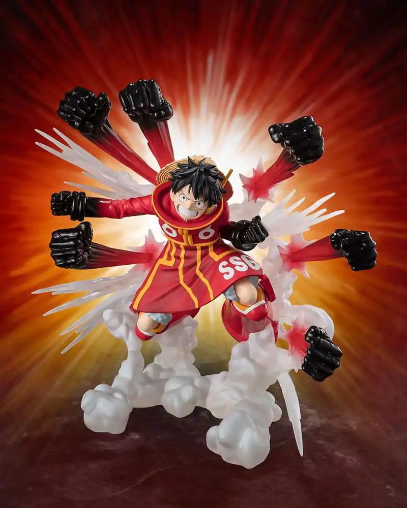 One Piece Figuarts ZERO Extra Battle PVC Kip Monkey D. Luffy -Gum Gum Hawk Gatling- 19 cm fotografija izdelka