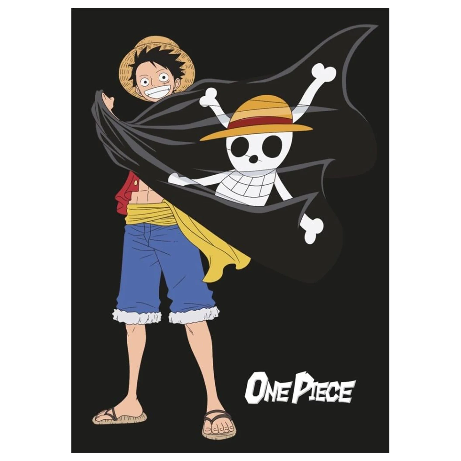 One Piece Flanel odeja 110x150cm Luffy fotografija izdelka