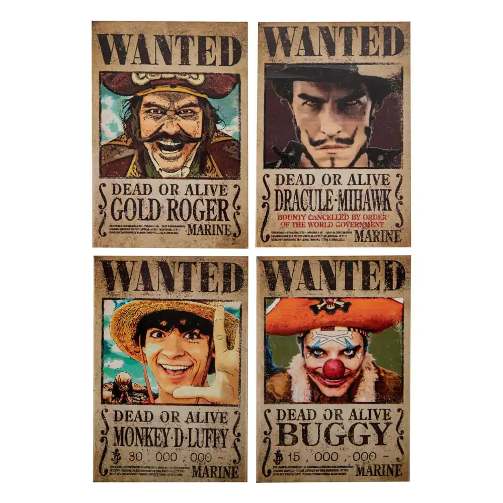 Set štirih magnetov za hladilnik One Piece Wanted fotografija izdelka