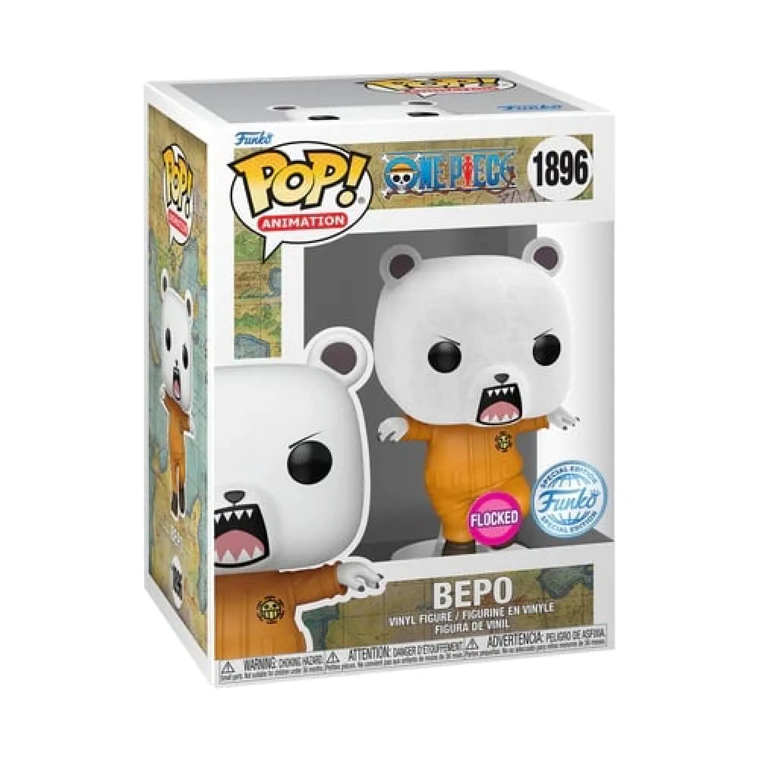 One Piece Funko POP! Animation vinilna figura Bepo (Flocked) Exclusive 9 cm fotografija izdelka
