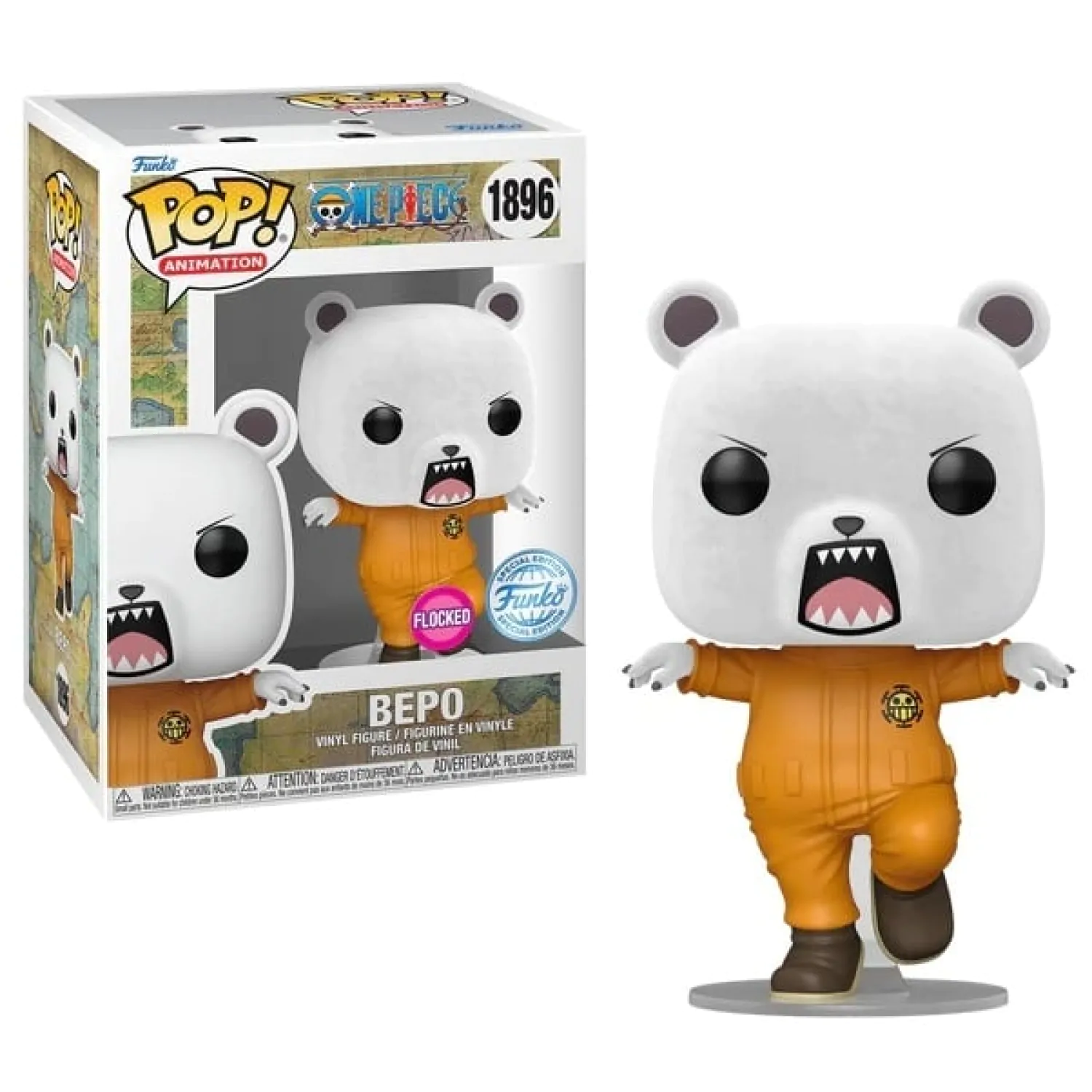 One Piece Funko POP! Animation vinilna figura Bepo (Flocked) Exclusive 9 cm fotografija izdelka