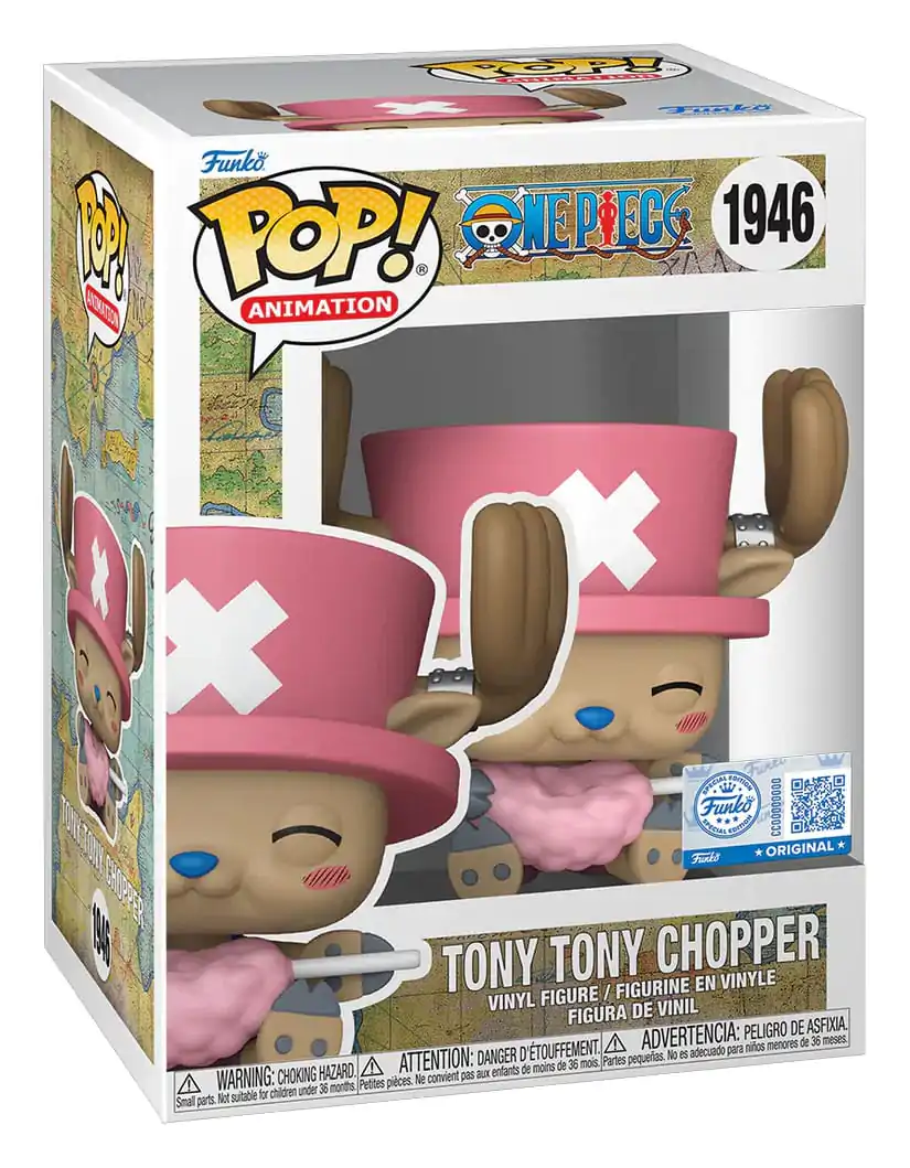 One Piece Funko POP! Movies Vinilna figurica Tony Tony Chopper with Cotton Candy 9 cm fotografija izdelka