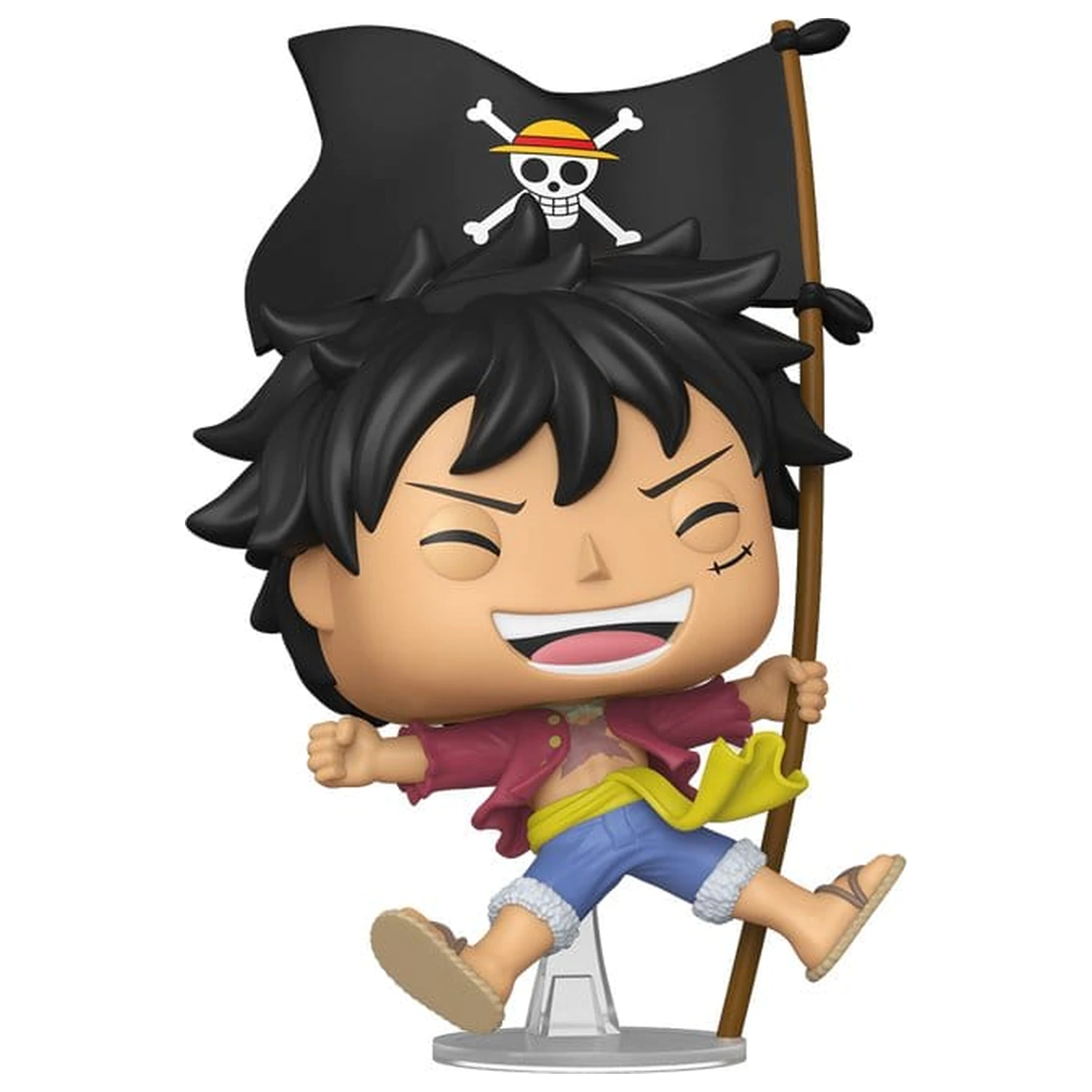 One Piece Funko POP! Vinyl Animation Figura Luffy z zastavo 9 cm fotografija izdelka