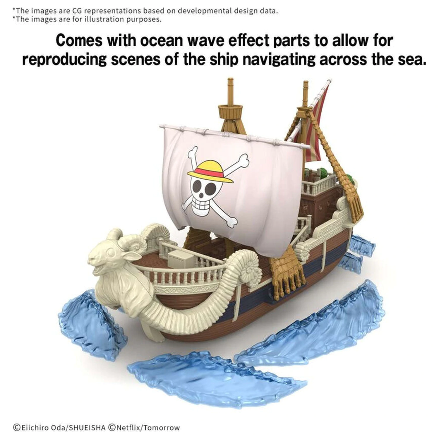 One Piece Grand Ship Collection Netflix Going Merry komplet za sestavljanje modela figure fotografija izdelka