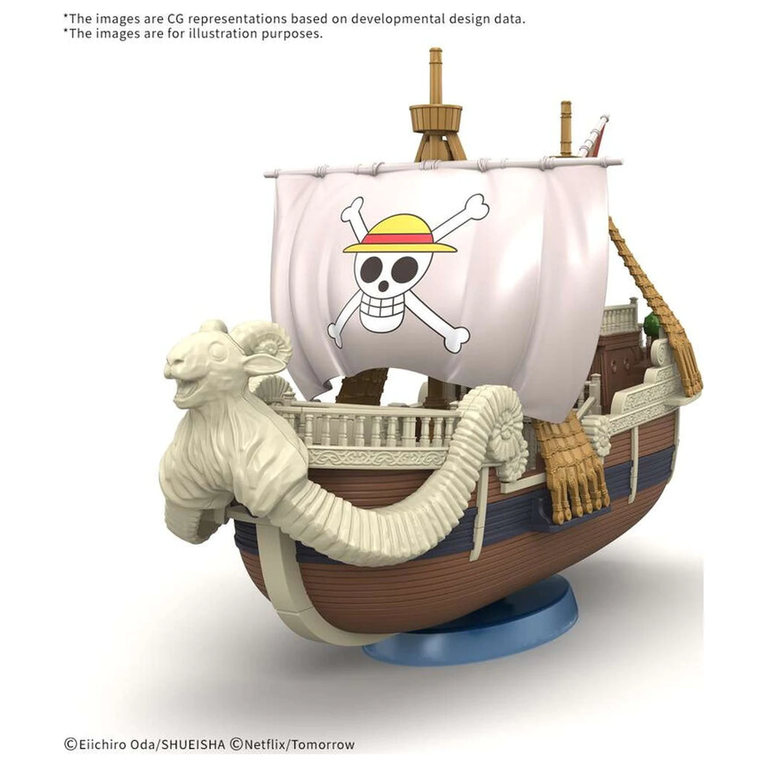 One Piece Grand Ship Collection Netflix Going Merry komplet za sestavljanje modela figure fotografija izdelka