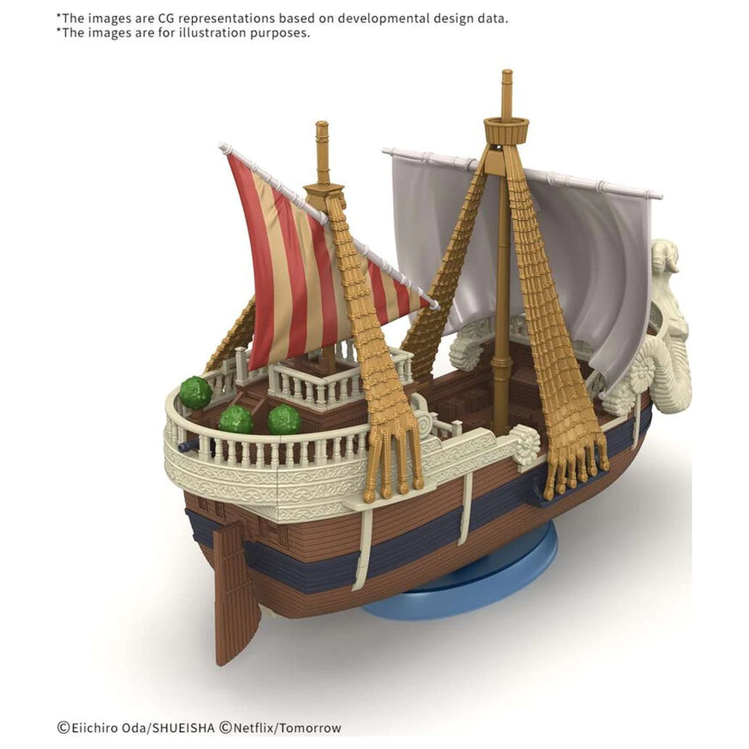 One Piece Grand Ship Collection Netflix Going Merry komplet za sestavljanje modela figure fotografija izdelka