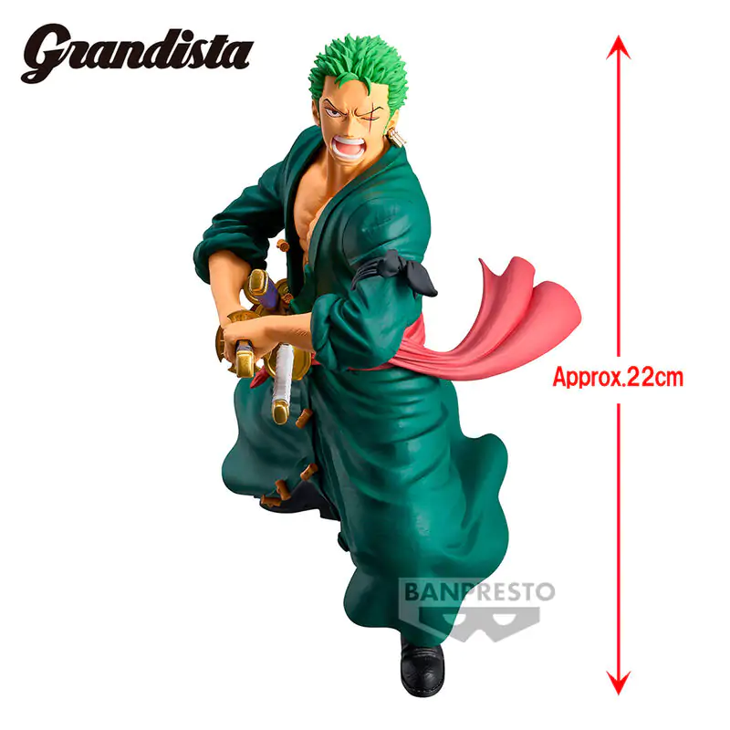 One Piece Grandista Roronoa Zoro figura 22 cm fotografija izdelka
