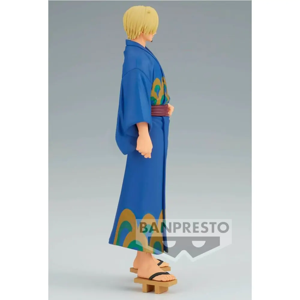 One Piece Grandline Series Wanokuni Yukata Silvers Sanji figura 17 cm fotografija izdelka