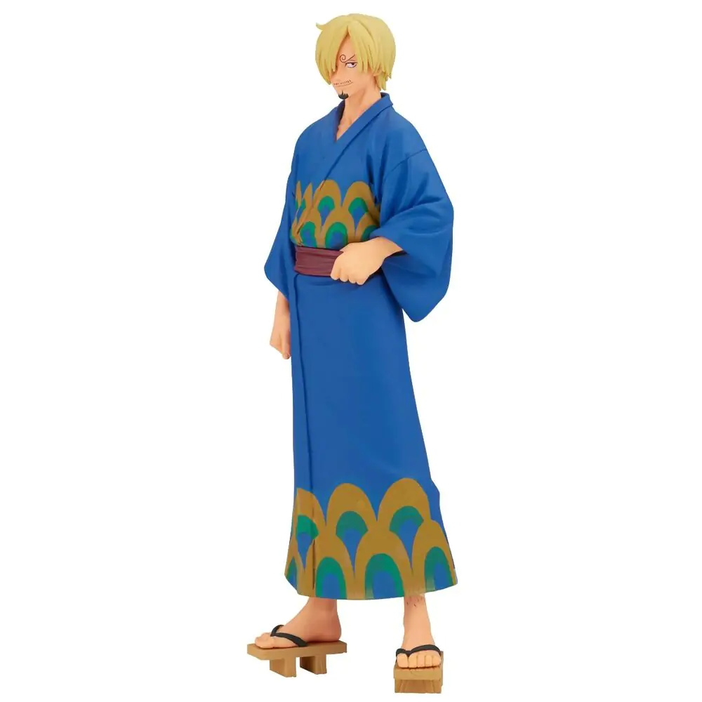 One Piece Grandline Series Wanokuni Yukata Silvers Sanji figura 17 cm fotografija izdelka