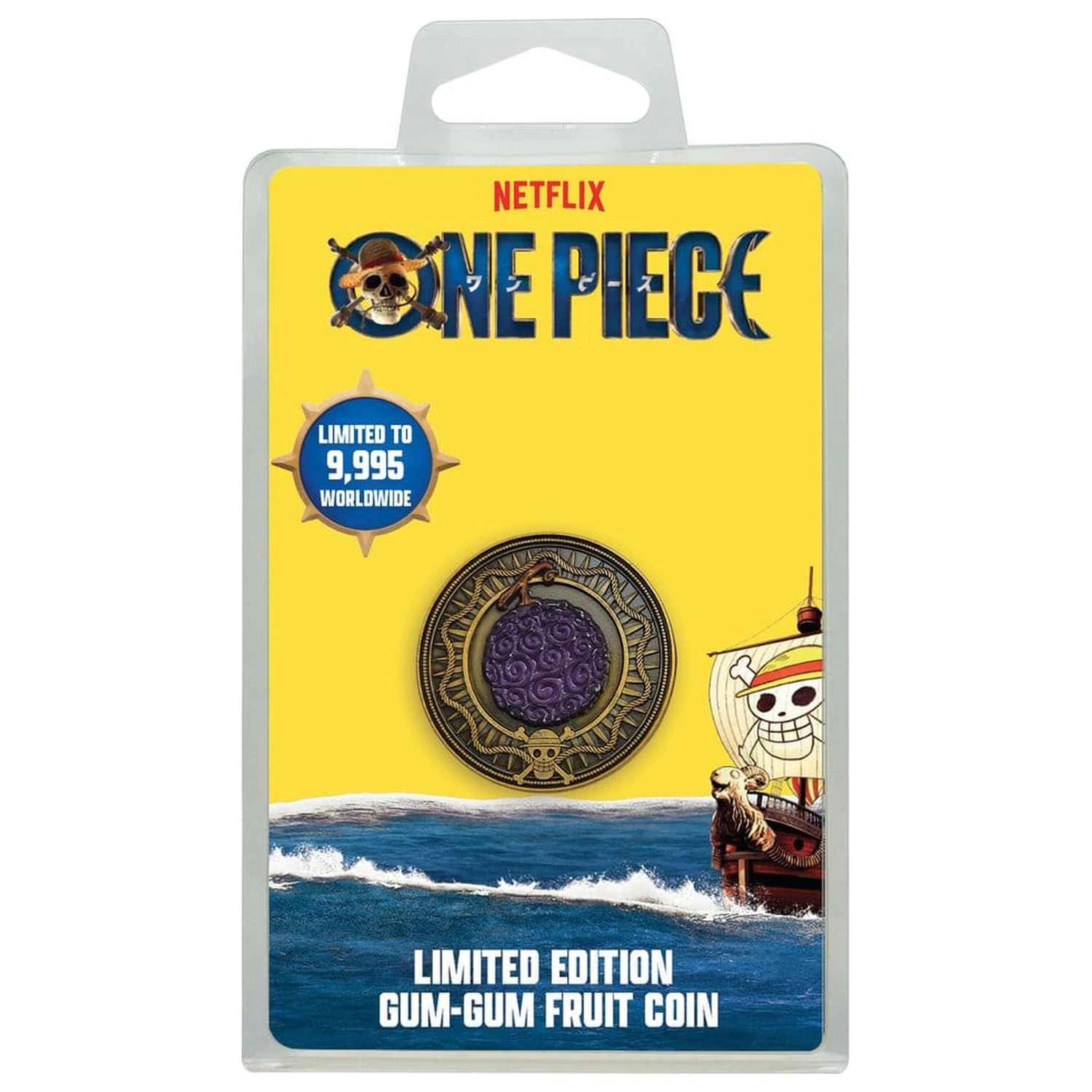 One Piece Zbirateljski kovanec Gum Gum Coin Limited Edition 4 cm fotografija izdelka