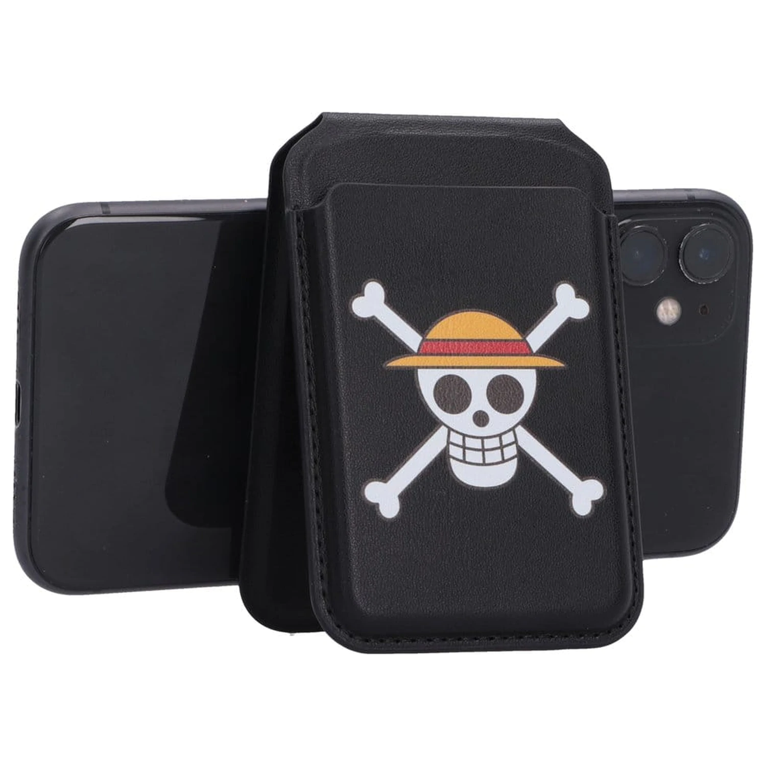 One Piece Držalo za kartice Luffy Jolly Roger črn 10 cm fotografija izdelka