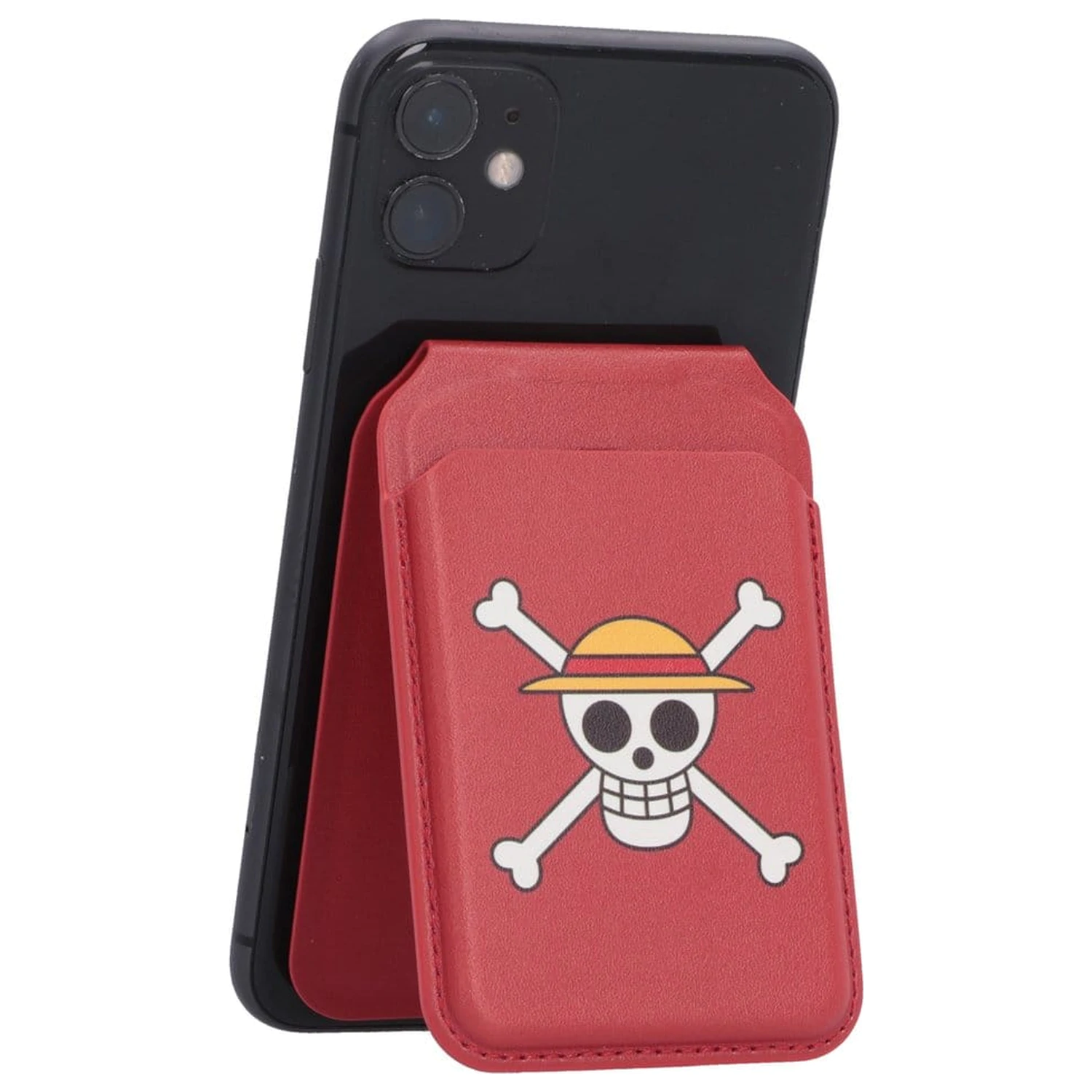 One Piece držalo za kartice Luffy Jolly Roger (Red) 10 cm fotografija izdelka