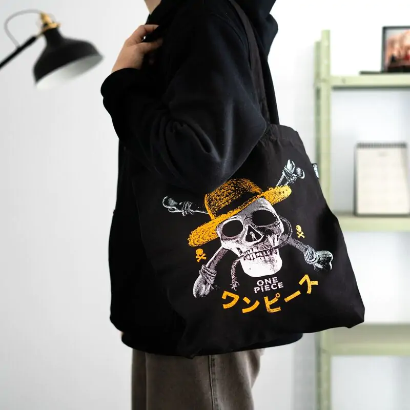 One Piece Jolly Roger nakupovalna torba fotografija izdelka