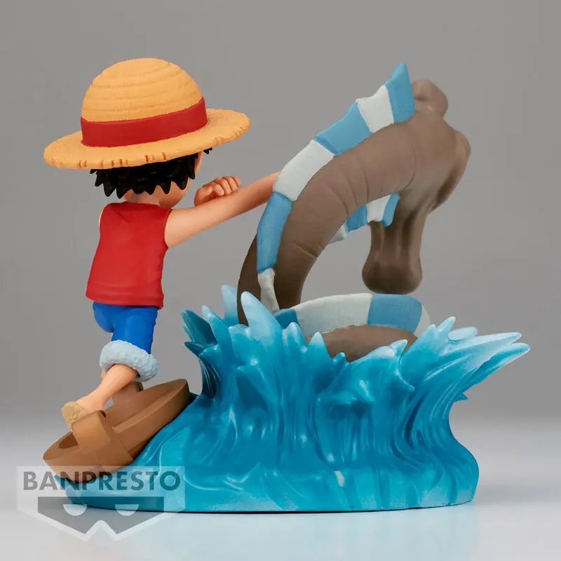 One Piece Log Stories PVC Kip Monkey D. Luffy proti Local Sea Monster 7 cm fotografija izdelka