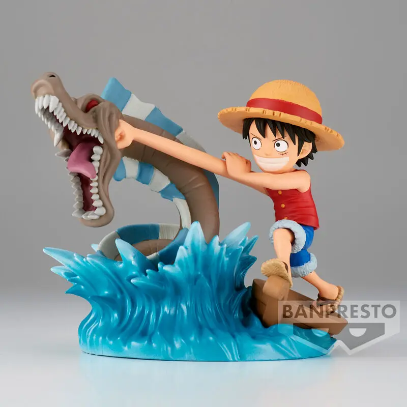 One Piece Log Stories PVC Kip Monkey D. Luffy proti Local Sea Monster 7 cm fotografija izdelka