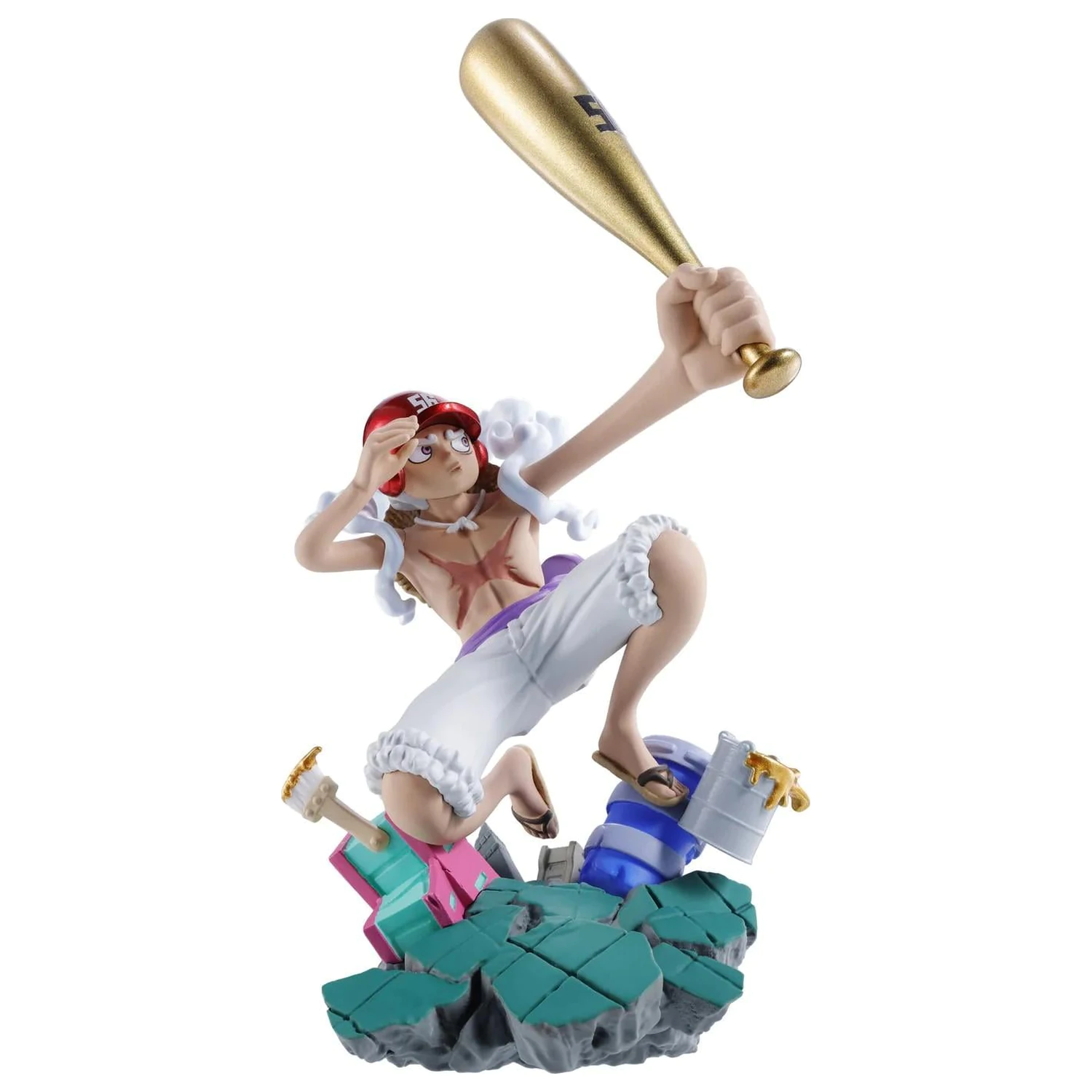 Set 4 kipcev One Piece Logbox Re Birth Egghead Petitrama 9 cm fotografija izdelka