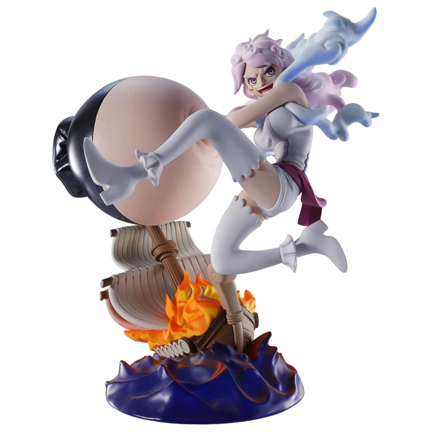 Set 4 kipcev One Piece Logbox Re Birth Egghead Petitrama 9 cm fotografija izdelka