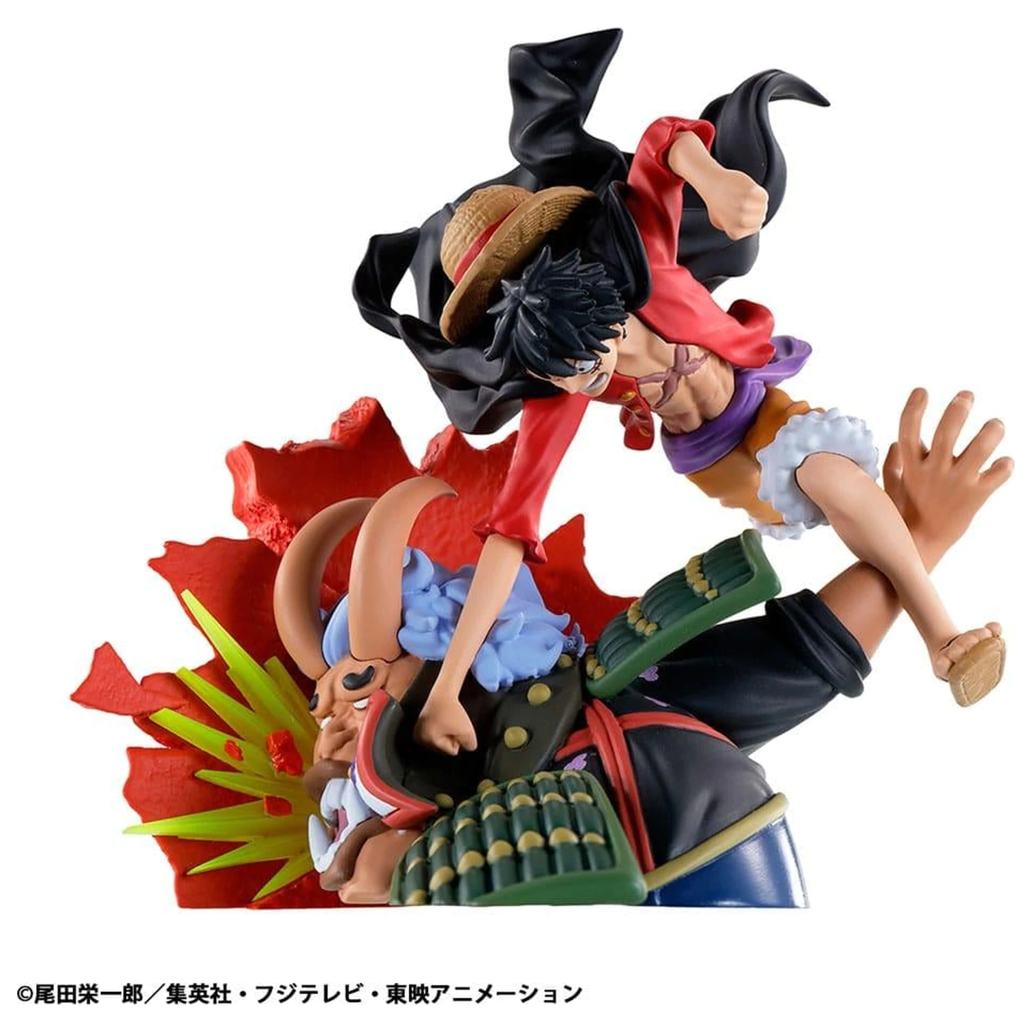 One Piece Logbox Re Birth Wano Kuni 4 kipci Set Petitrama 9 cm fotografija izdelka