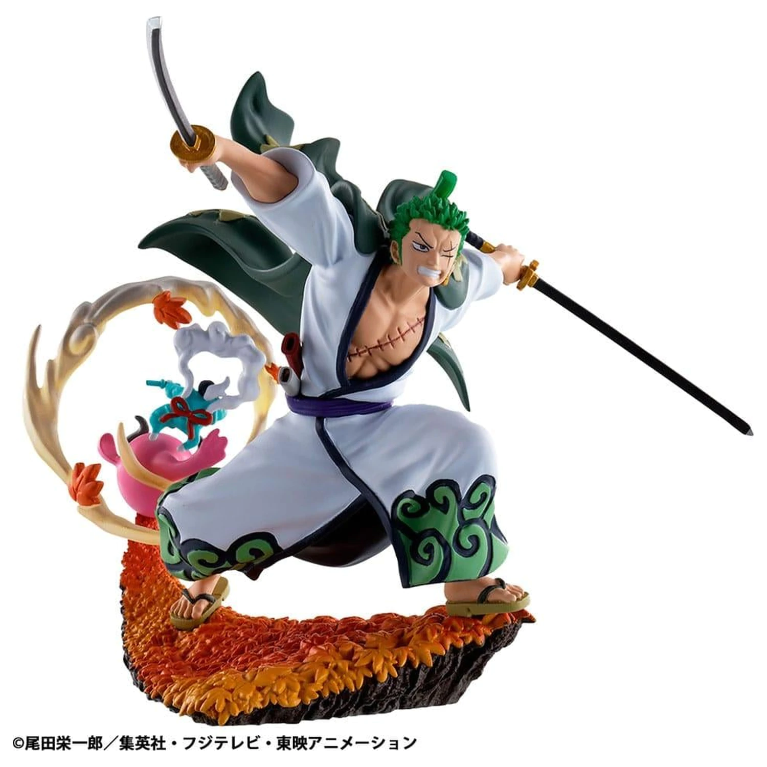 One Piece Logbox Re Birth Wano Kuni 4 kipci Set Petitrama 9 cm fotografija izdelka