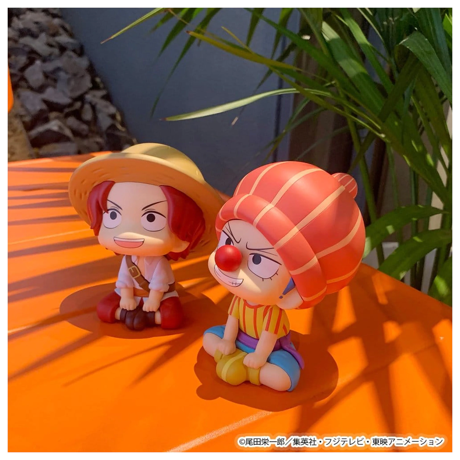 One Piece Look Up PVC figurice, pakiranje po 2, Shanks & Buggy Childhood Ver. 11 cm (z darilom) fotografija izdelka