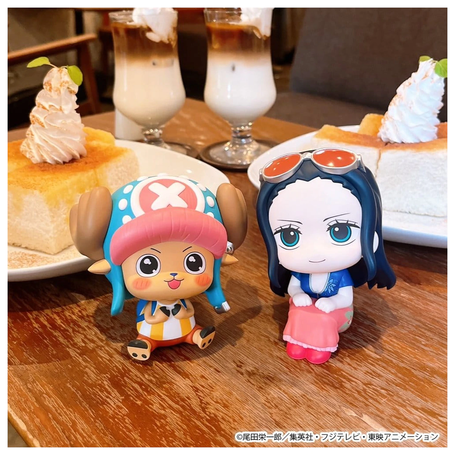 One Piece Lookup PVC figurici, 2-delni paket Nico Robin & Tony Tony Chopper Excited Ver. 11 cm (z darilom) fotografija izdelka