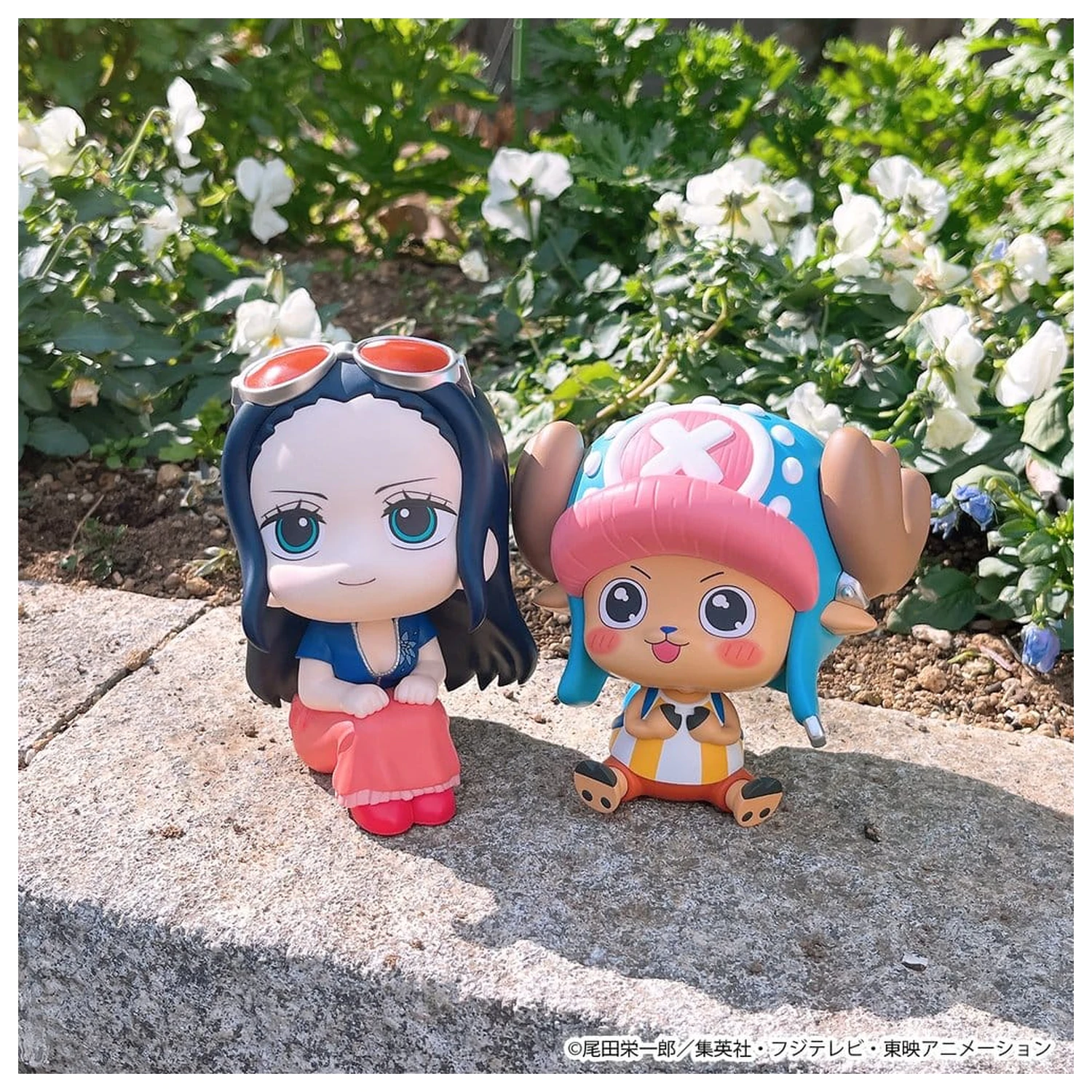 One Piece Lookup PVC figurici, 2-delni paket Nico Robin & Tony Tony Chopper Excited Ver. 11 cm (z darilom) fotografija izdelka