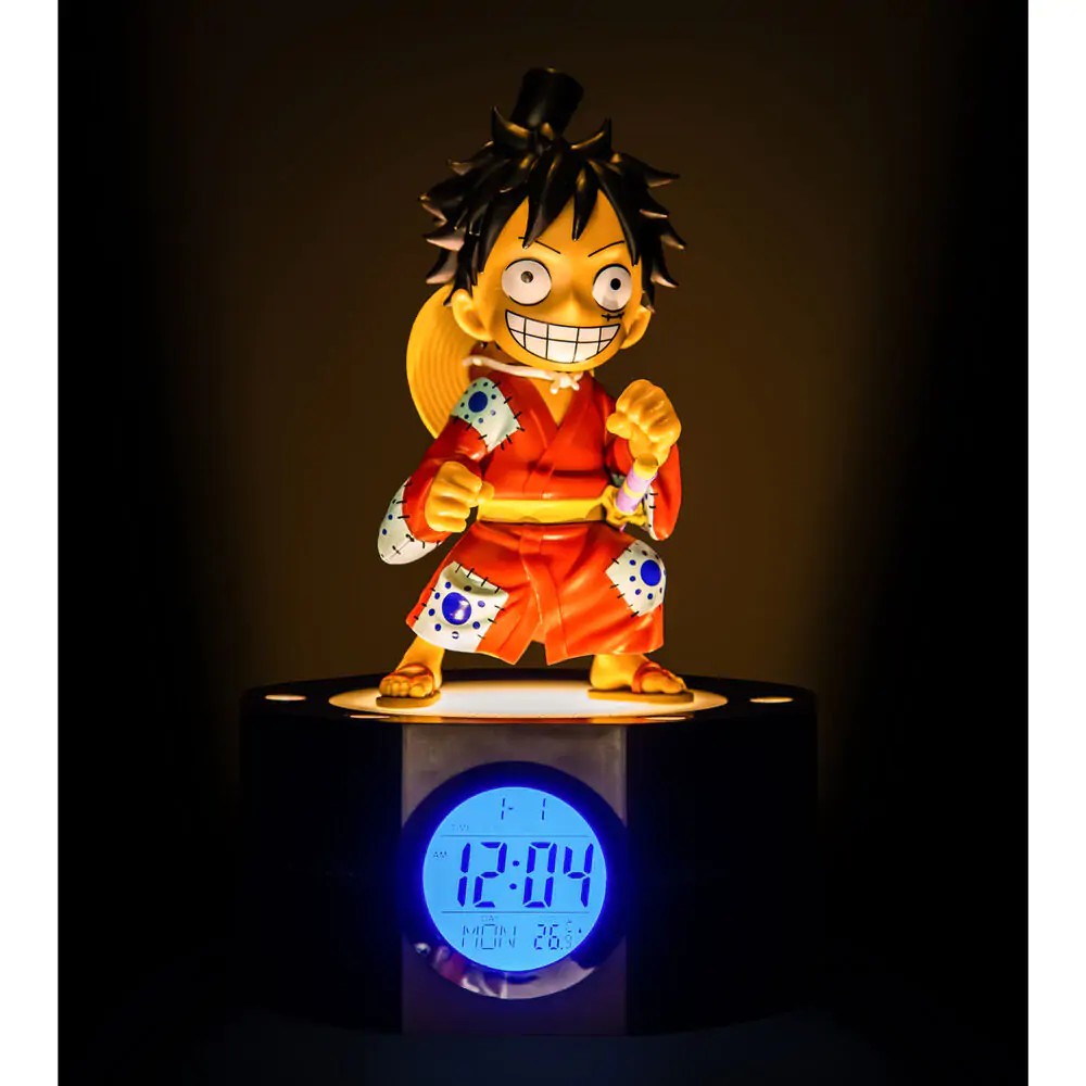 Budilka z lučko One Piece Ruffy 18 cm fotografija izdelka