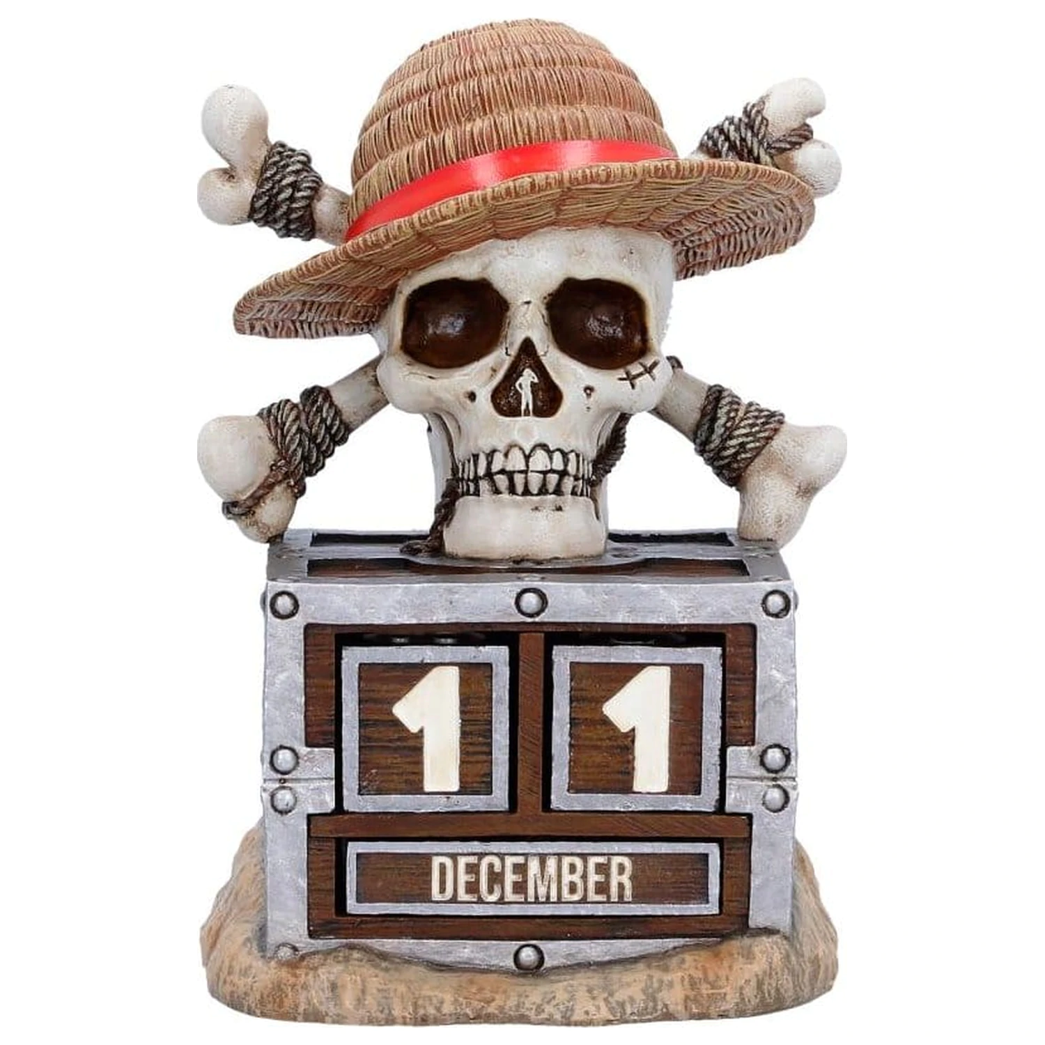 One Piece večni koledar Luffy Jolly Roger 16 cm fotografija izdelka
