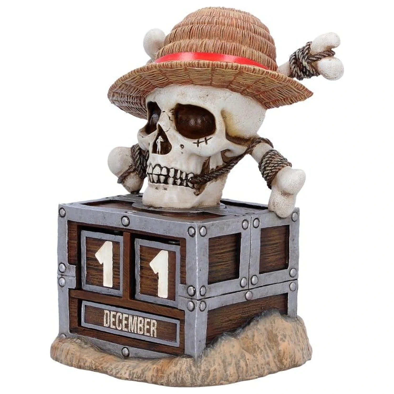 One Piece večni koledar Luffy Jolly Roger 16 cm fotografija izdelka