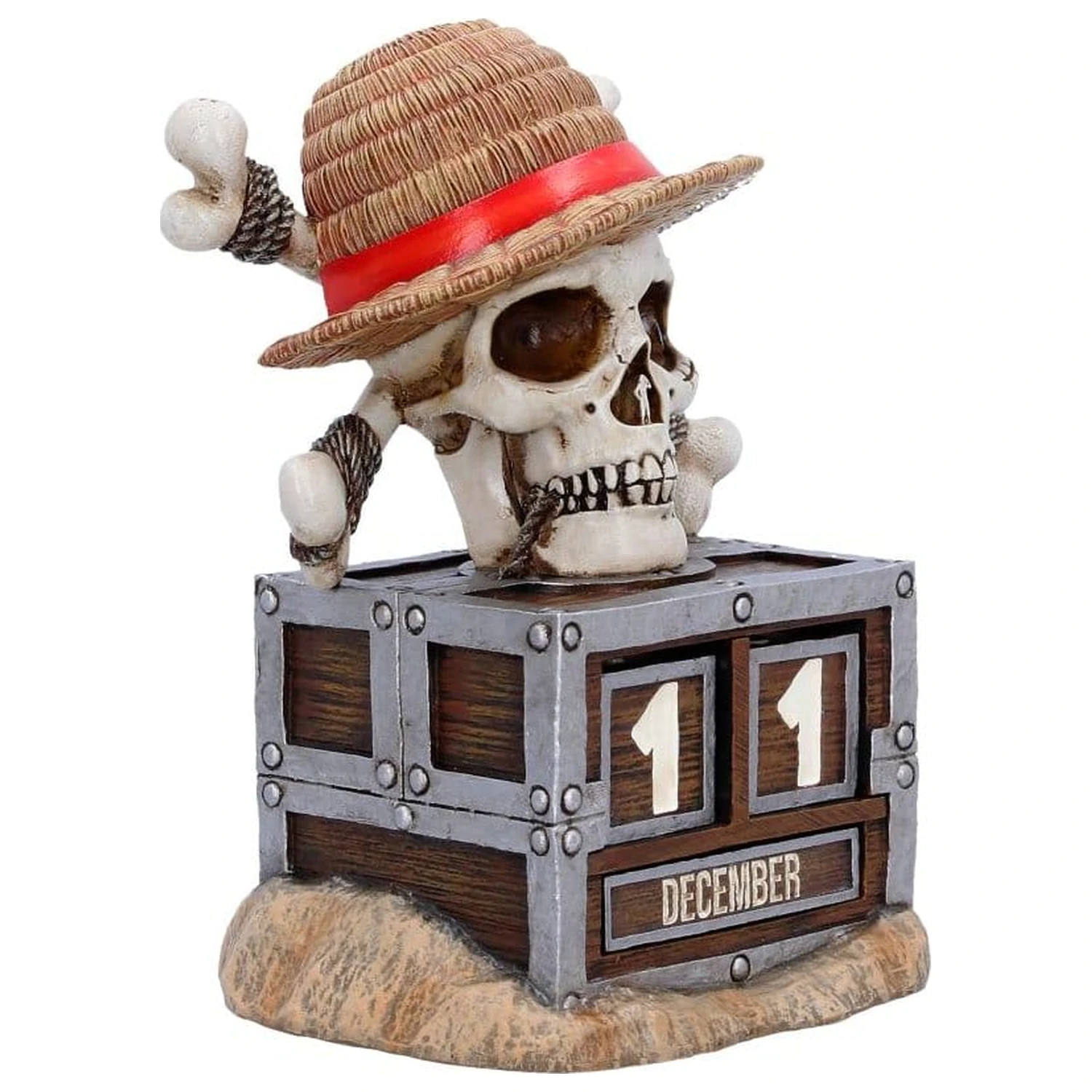 One Piece večni koledar Luffy Jolly Roger 16 cm fotografija izdelka