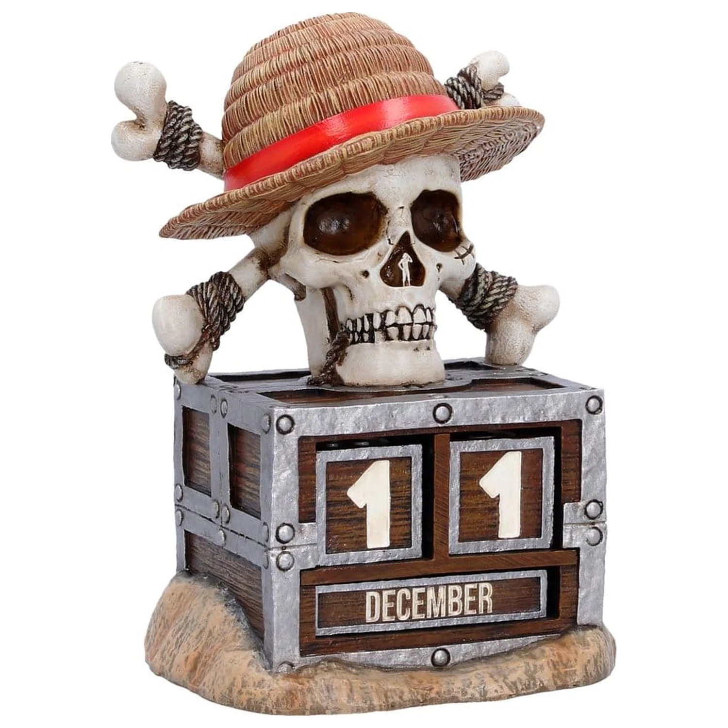 One Piece večni koledar Luffy Jolly Roger 16 cm fotografija izdelka