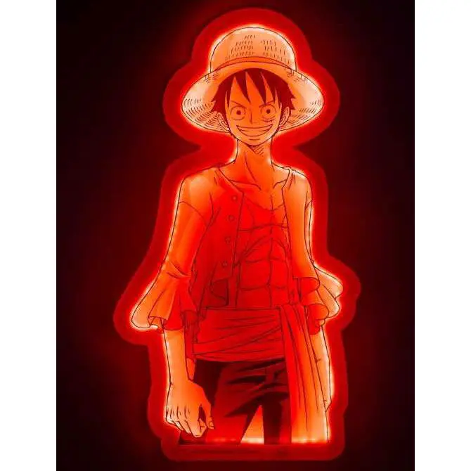 LED stenska svetilka One Piece Light Ruffy 40 cm fotografija izdelka