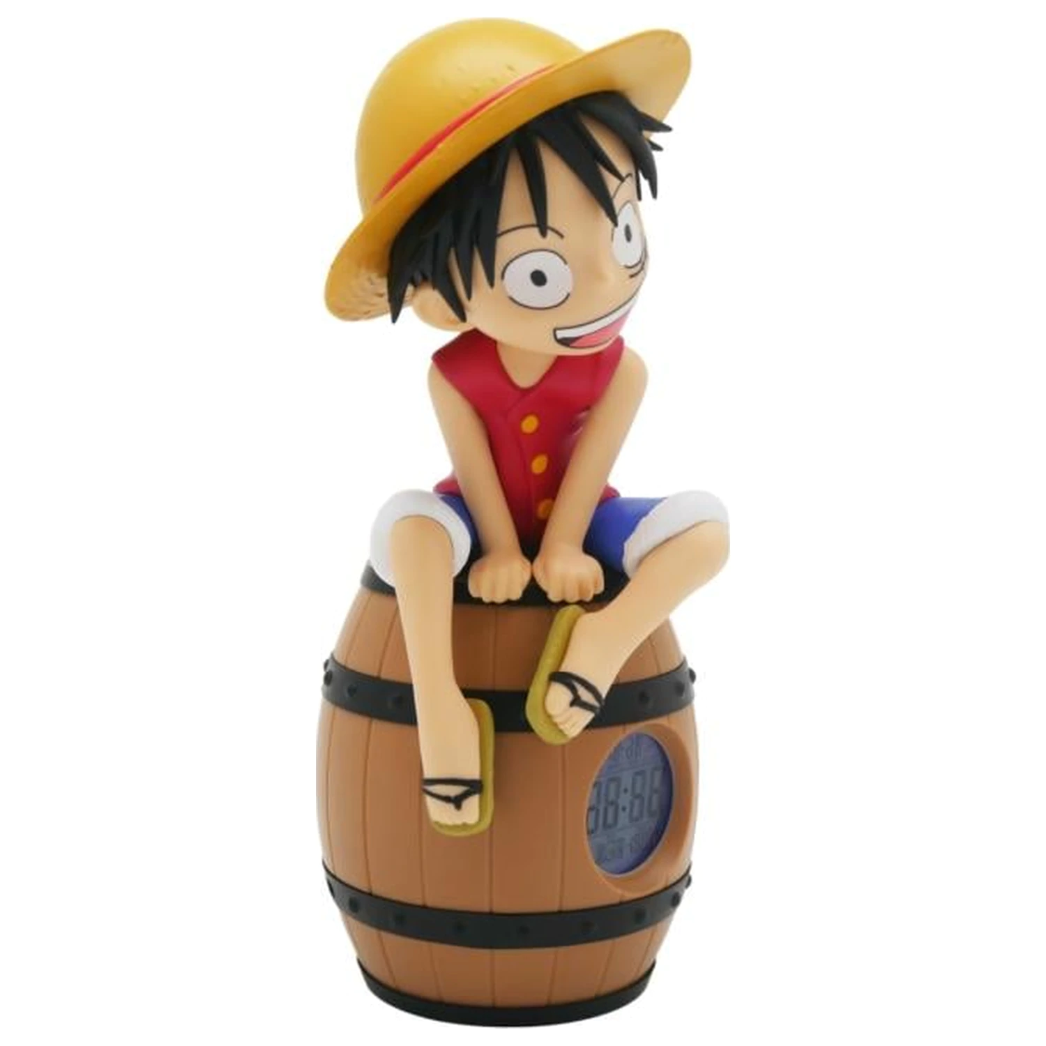 ONE PIECE Luffy na sodu LED osvetljena budilka 28 cm fotografija izdelka